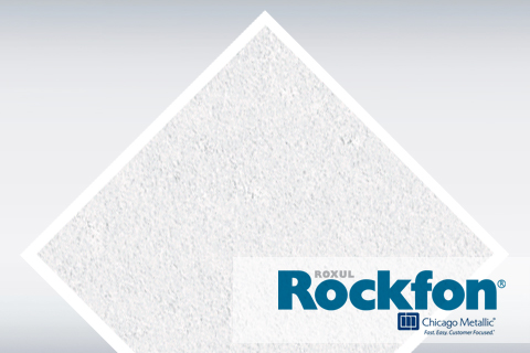 Plafon Tropic Rockfon Chicago Metallic